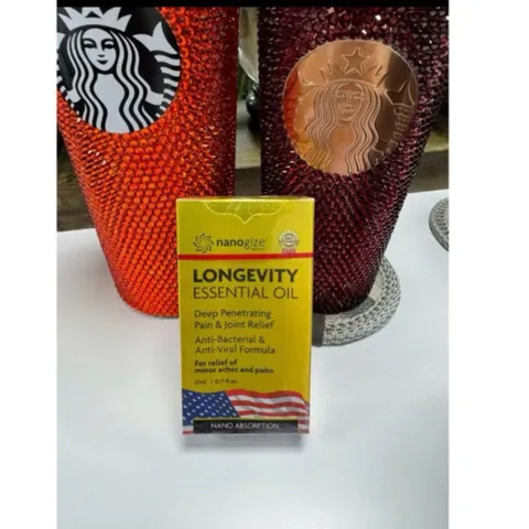 [Date 2032][Hoả tốc] Dầu vàng Longevity Essential Oil Nanogize của Mỹ 1 chai 21ml/ Dầu nóng của Mỹ dạng lăn