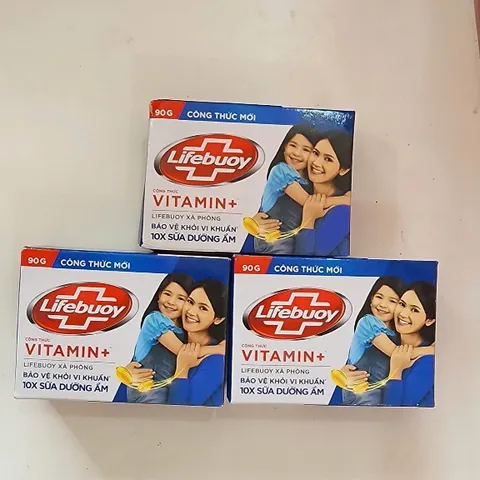 Xà Bông Tắm Lifebuoy Thiên Nhiên 90g, Bảo Vệ Khỏi Vi Khuẩn 10X Sữa Dưỡng Ẩm