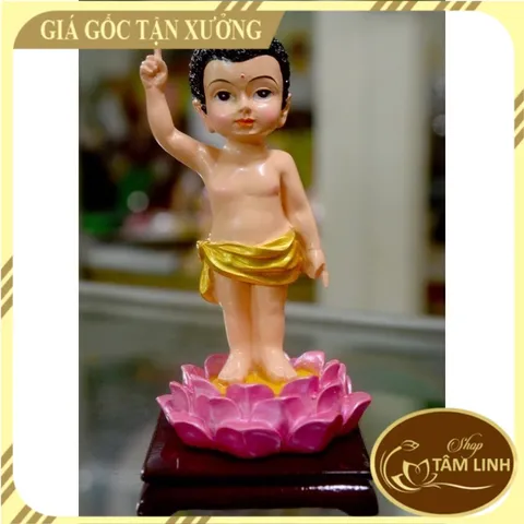 Tượng Đức Phật Đản Sanh Vẽ Màu (Cao 13Cm) Ở Đâu Rẻ Hơn Shop Hoàn Tiền