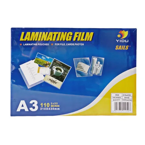 MÀNG ÉP PLASTIC KHỔ A3 (100 TỜ _ XẤP) - ĐỊNH LƯỢNG 55MIC HA120