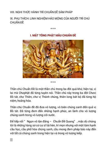 SỔ TAY, SÁCH MẬT TÔNG PHẬT MẪU CHUẨN ĐỀ - MẬT TÔNG CHIÊU TÀI ĐỔI VẬN