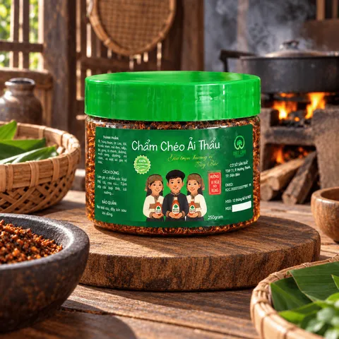 Chẩm chéo Ải Thẩu đặc sản Tây Bắc - gia vị mắc khén, hạt dổi, ớt trung đoàn, tỏi ta - 250G
