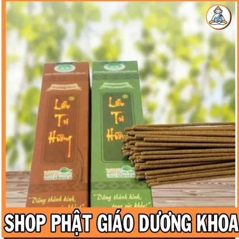 Nhang sạch thảo dược: LIỄU TRI HƯƠNG - Dài 2 tấc - Hộp 200 cây - Nhang Sạch Hương Trầm Bắc, Hương Quế  DƯƠNG KHOA SHOP