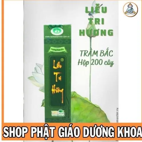 Nhang sạch thảo dược: LIỄU TRI HƯƠNG - Dài 2 tấc - Hộp 200 cây - Nhang Sạch Hương Trầm Bắc, Hương Quế  DƯƠNG KHOA SHOP