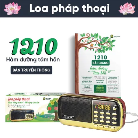 Loa Pháp Thoại  1210 Bài Pháp Thoại Hàm Dưỡng Tâm Hồn( LOA + THẺ + SÁCH HD) 0398-142-241