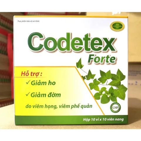 Codetex Forte Giảm ho, giảm đờm, thông thoáng mũi họng 100 viên vienn min tui