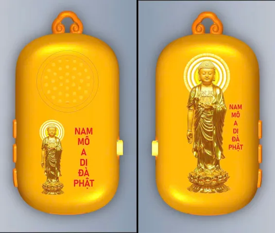MÁY NIỆM PHẬT MINI ĐEO CỔ  CƯ SĨ NHUẬN ĐỨC - MẪU NGẨU NHIÊN