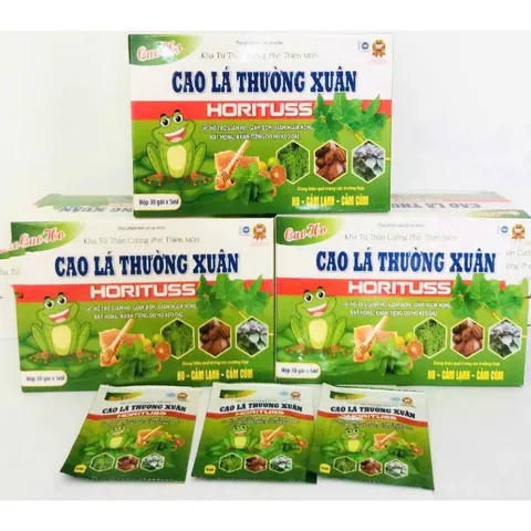 Cao lá thường xuân Horituss plus giảm ho, ấm họng, giảm viêm họng, giảm đờm, hết khò khòe, viêm phế quản, rát họng vine