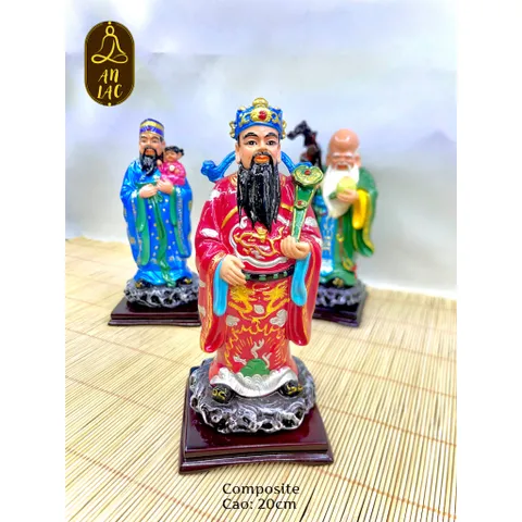 BỘ TƯỢNG PHÚC - LỘC - THỌ CAO 20CM COMPOSITE