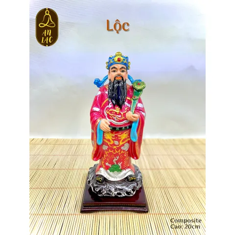 BỘ TƯỢNG PHÚC - LỘC - THỌ CAO 20CM COMPOSITE