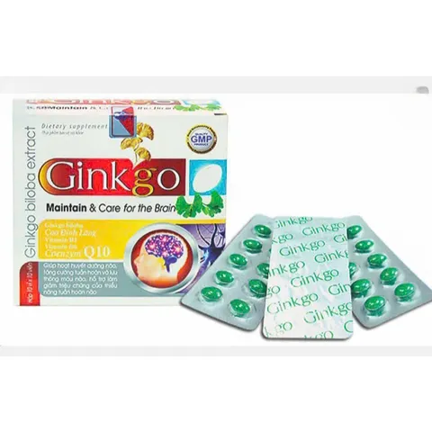 Ginkgo biloba 240mg Giúp hoạt huyết, tăng cường lưu thông máu, giảm đau đầu chóng mặt Hoạt huyết dưỡng não