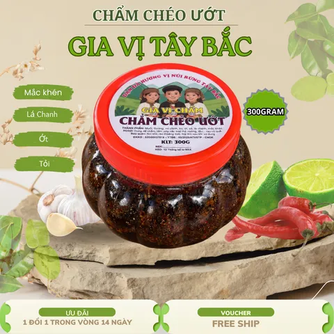 Chẩm Chéo Ướt Tây Bắc 300G – Gia Vị Chấm Đặc Sản Điện Biên