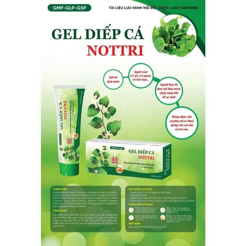 Gel giếp cá Nottri Giúp Chăm Sóc Làm Mát, Dịu Da Dùng Khi Bị Trĩ, Táo Bón, Nứt Kẽ Hậu Môn vin bet