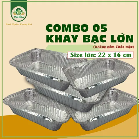 Khay bạc xông thảo mộc tiện lợi gọn nhẹ