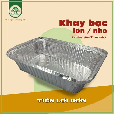 Khay bạc xông thảo mộc tiện lợi gọn nhẹ