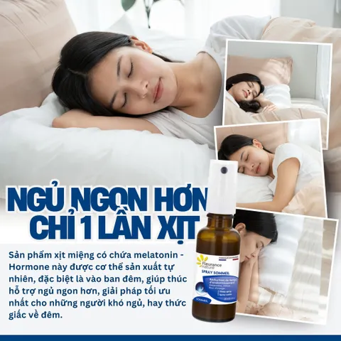 SPRAY SOMMEIL - Xịt ngủ ngon Hỗ trợ điều hòa giấc ngủ, ngủ sâu & ngon hơn – Chai 20ml - Pháp