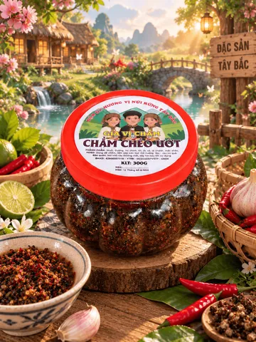 Chẩm Chéo Ướt Tây Bắc 300G – Gia Vị Chấm Đặc Sản Điện Biên