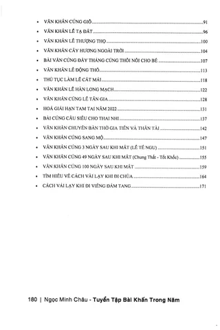 SỔ TAY TUYỂN TẬP BÀI KHẤN TRONG NĂM - NGỌC MINH CHÂU