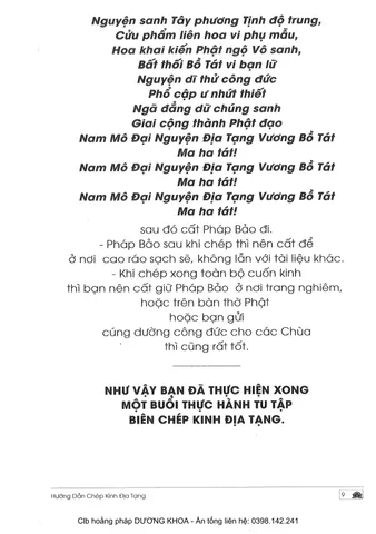 VỞ CHÉP KINH ĐỊA TẠNG BÌA ĐỎ DÀY 260 TRANG A4 LÒ XO - TẶNG 3 VIẾT