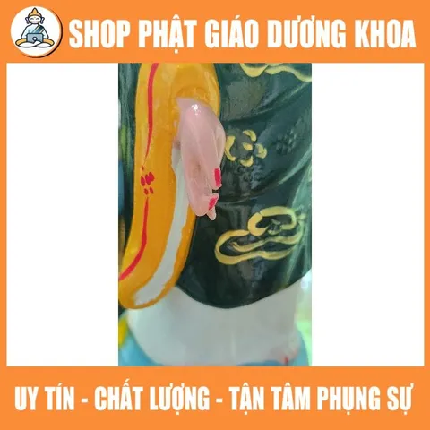 TƯỢNG MẸ DIÊU TRÌ ĐỊA MẪU 42CM ĐẤT NUNG 3 MÀU DƯƠNG KHOA