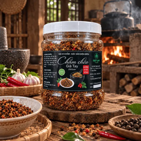 Chẩm Chéo Giã Tay Gia Vị Mắc Khén,Hạt Dổi - Đặc Sản Tây Bắc - 250G