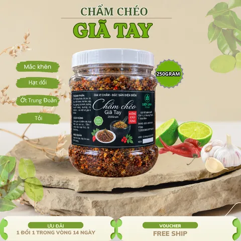 Chẩm Chéo Giã Tay Gia Vị Mắc Khén,Hạt Dổi - Đặc Sản Tây Bắc - 250G