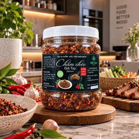 Chẩm Chéo Giã Tay Gia Vị Mắc Khén,Hạt Dổi - Đặc Sản Tây Bắc - 250G