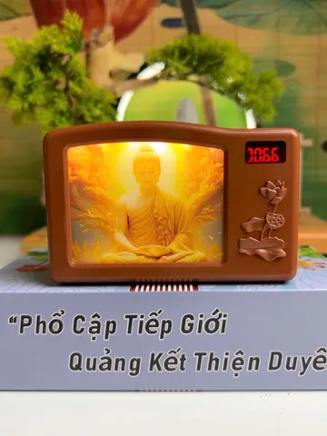 Máy Tụng Kinh Địa Tạng Trọn Bộ Có Hình Phật Thích Ca Ghim Điện Trực Tiếp