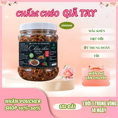 Chẩm Chéo Giã Tay Gia Vị Mắc Khén,Hạt Dổi - Đặc Sản Tây Bắc - 250G