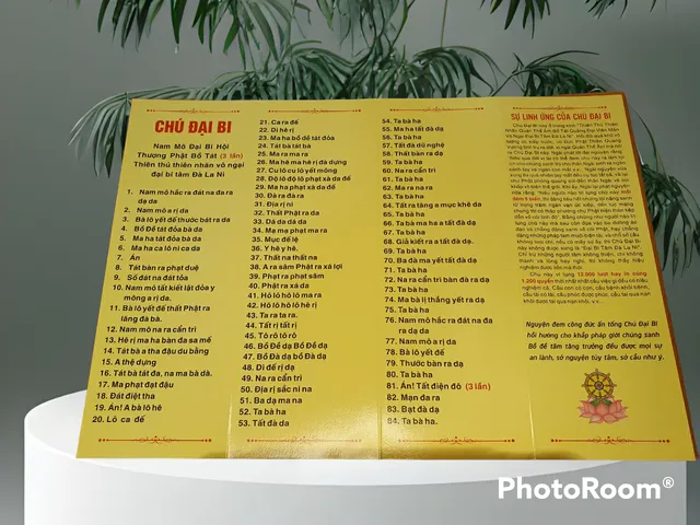 Chú Đại Bi 84 Hoá Thân 10 tờ