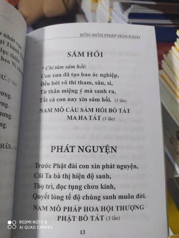 Kinh Bổn Môn Pháp Hoa bìa xám cực hay