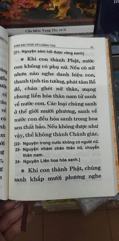 Kinh Phật Thuyết Vô Lượng Thọ Bìa Cứng cao cấp