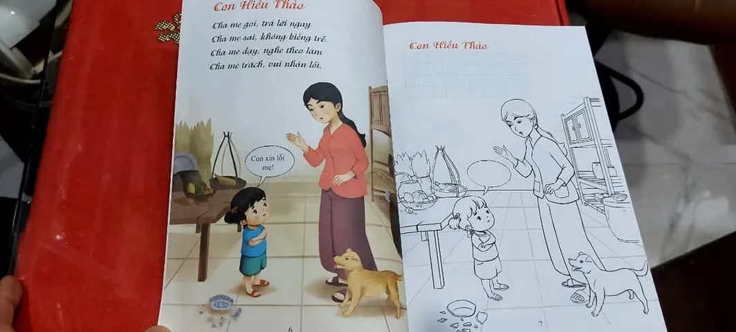Tập Tô Màu,Tập Viết và Thực Hành đạo làm con cực hay