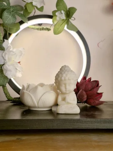 Tượng Bổn Sư Mini Đế Sen 9cm cực đẹp