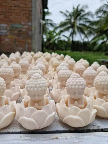 Tượng Bổn Sư Mini Đế Sen 9cm cực đẹp