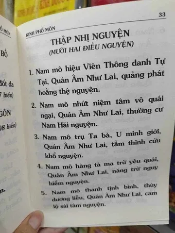 Kinh Phổ Môn Thanh Duy bìa xanh cực đẹp