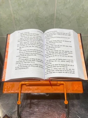 Kinh Đại Bát Niết Bàn Bìa Cứng Đỏ có bọc bìa trọn bộ 2 quyển cực hay