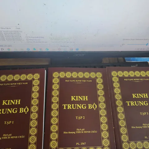 TRỌN BỘ KINH trung bộ 3 QUYỂN -  THÍCH MINH CHÂU (bìa mới) cực hay