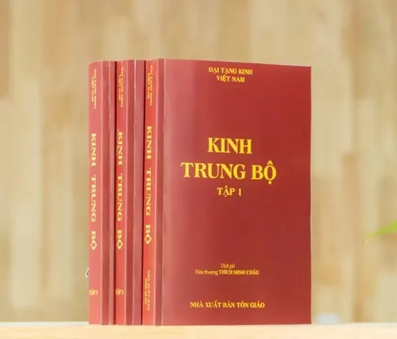 TRỌN BỘ KINH trung bộ 3 QUYỂN -  THÍCH MINH CHÂU (bìa mới) cực hay