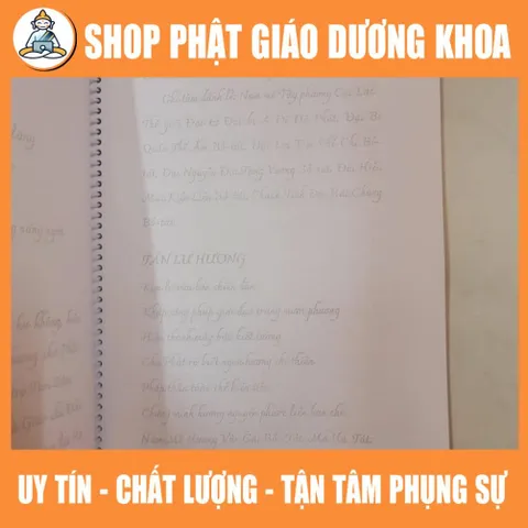 COMBO 50 Sổ Chép Kinh Vu Lan Báo Hiếu chữ mờ nhiều cỡ - CHEPVULAN