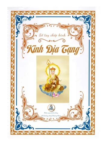 GIEO DUYÊN 10 QUYỂN  Vở Chép Kinh Địa Tạng Bồ Tát Bổn Nguyện In Chữ Mờ khổ to A4 cực đẹp