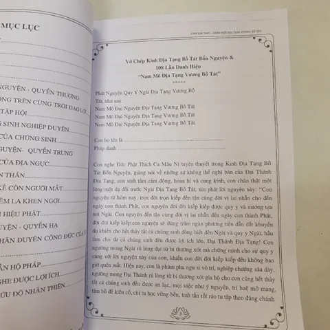 GIEO DUYÊN 10 QUYỂN  Vở Chép Kinh Địa Tạng Bồ Tát Bổn Nguyện In Chữ Mờ khổ to A4 cực đẹp