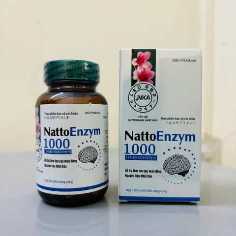 Natto Enzym 1000 chính hãng Dược Hậu Giang - Chai 60 viên
