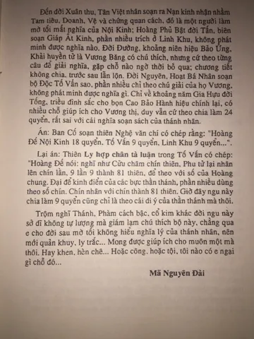 SỔ TAY Sách Hoàng Đế Nội Kinh Tố Vấn – Nguyễn Tử Siêu