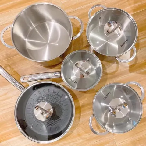 Bộ nồi chảo 5 món Faster Melody Cookware Set 5