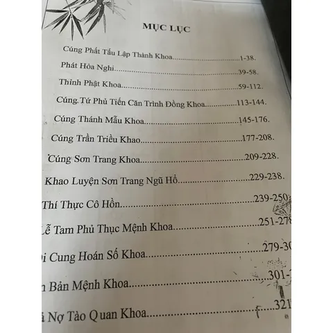 Sổ tay Tổng Hợp Khoa Cúng Tứ Phủ Song ngữ cực đẹp