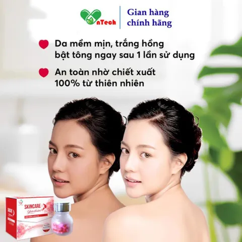 Viên uống trắng da Best Life SkinCare Glutathione ngăn ngừa lão hoá làm trắng da mờ nám tàn nhang hộp 30 viên