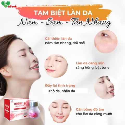 Viên uống trắng da Best Life SkinCare Glutathione ngăn ngừa lão hoá làm trắng da mờ nám tàn nhang hộp 30 viên