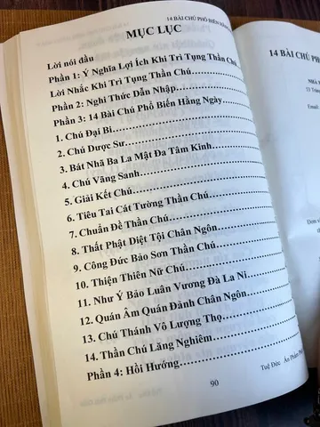Sổ tay Sách 14 Bài Chú Phổ Biến Hằng Ngày cực hay