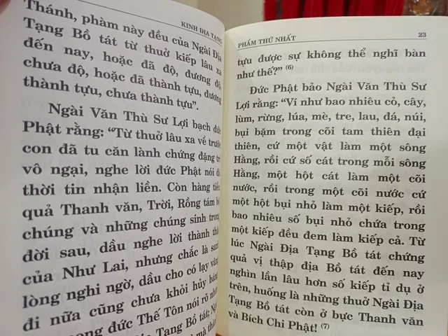 Kinh Địa Tạng thầy Trí Tịnh bìa đỏ cứng cực đẹp